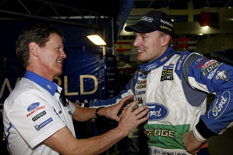 Ford-Teamchef Malcolm Wilson (li.) und Jari-Matti Latvala