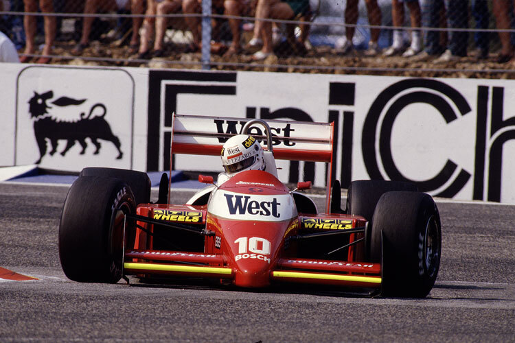 Christian Danner beim GP von Frankreich 1987