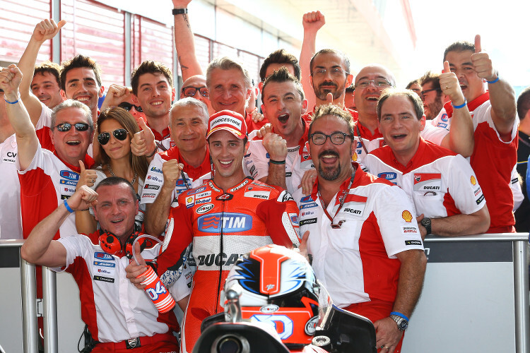 2015 feierte Ducati bereits vier Podestplätze mit Andrea Dovizioso und Andrea Iannone