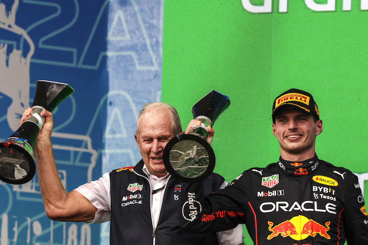 Dr. Helmut Marko und Max Verstappen