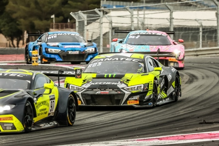 Valentino Rossi im Audi R8 LMS GT3 evo II auf dem Circuit Paul Ricard