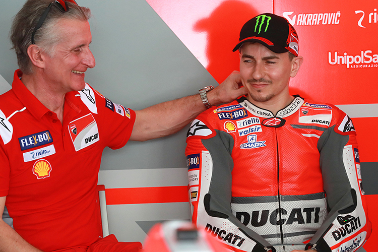 Paolo Ciabatti (li.) mit Jorge Lorenzo