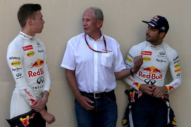 Dr. Helmut Marko: Keine Probleme mit den Fahrern Daniil Kvyat (l.) und Daniel Ricciardo