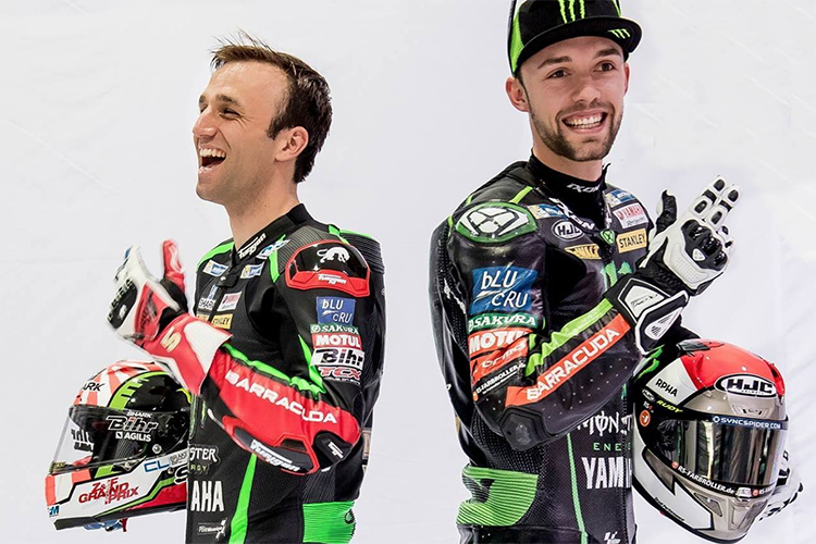 Die Tech3-Teamkollegen Johann Zarco und Jonas Folger