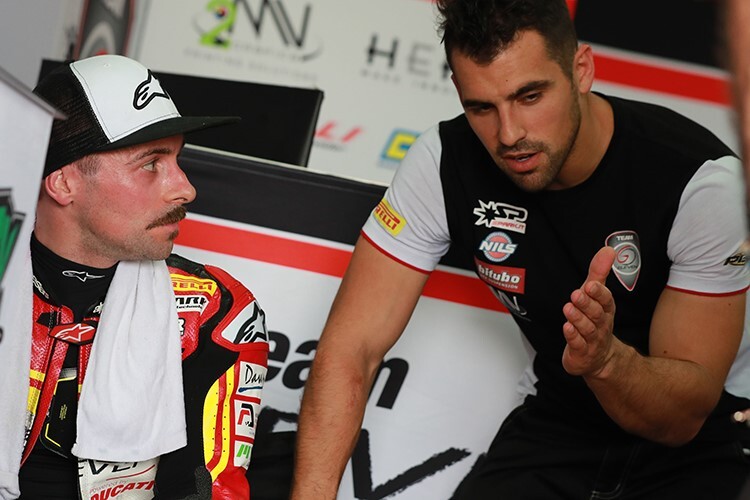 Eugene Laverty und Teammanager Dennis Sacchetti