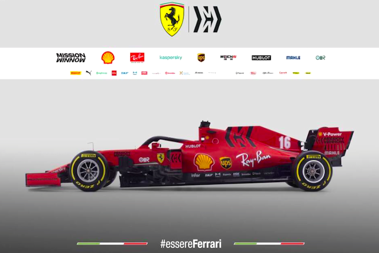 Der neue Ferrari von der Seite