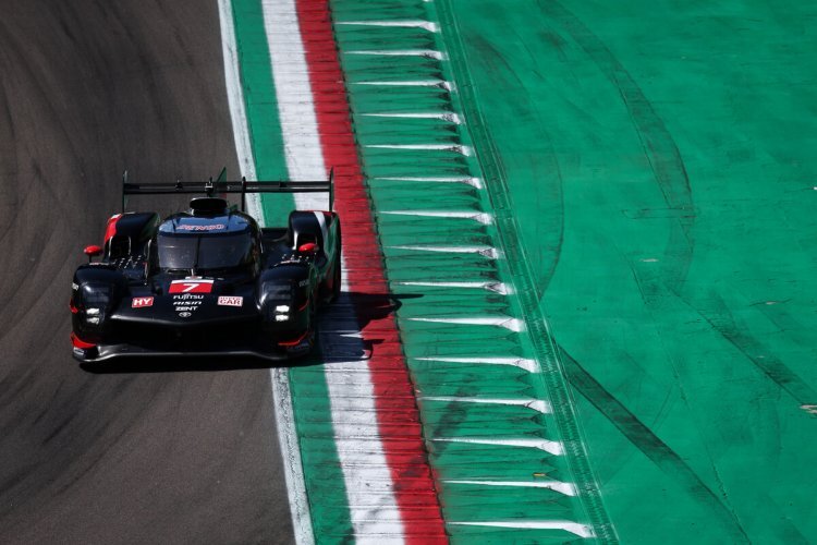 Der siegreiche Toyota GR010 Hybrid in Imola