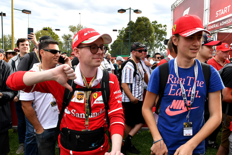 Enttäuschte Fans in Melbourne