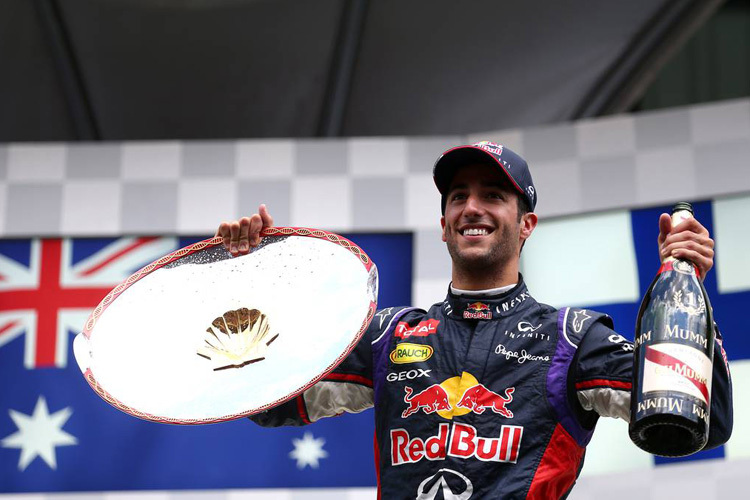 Vor einem Jahr triumphierte Daniel Ricciardo in Belgien