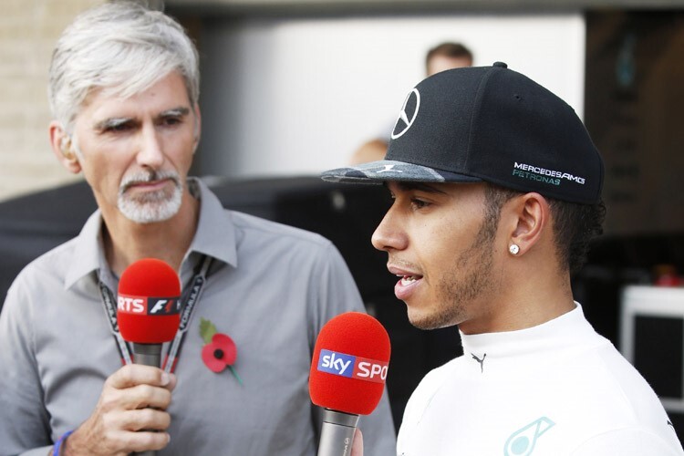 Damon Hill und Lewis Hamilton