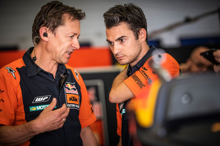 Mike Leitner und Dani Pedrosa