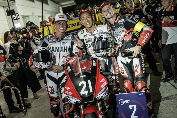 Andrea Locatelli, Katsuyuki Nakasuga und Jack Miller (v.l.)