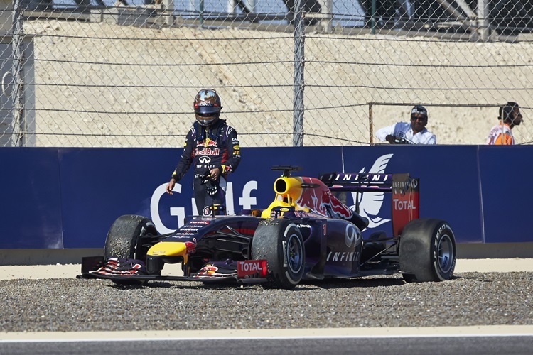 Im 3. freien Training hatte Sebastian Vettel einen Dreher