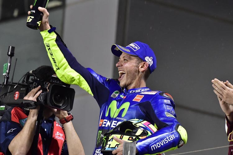 Valentino Rossi jubelt – sauberer 3. Platz