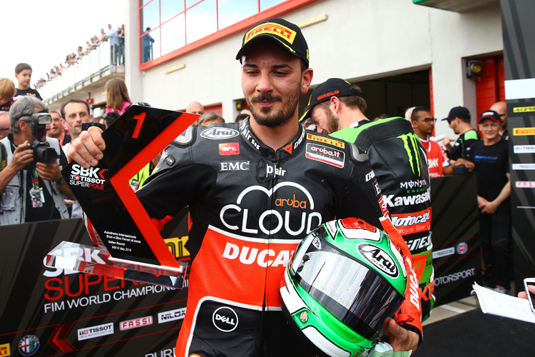 Davide Giugliano (Ducati) startet zum vierten Mal von Pole