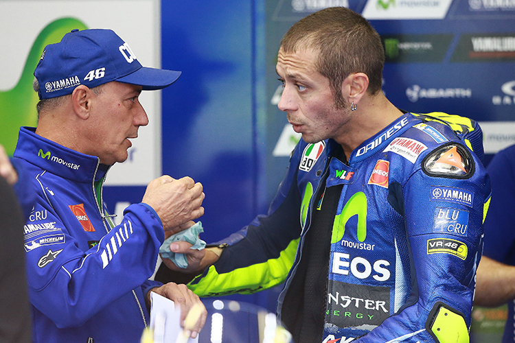 Luca Cadalora (li.) mit Valentino Rossi