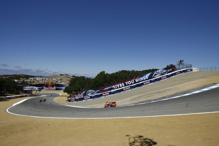 Laguna Seca 2012: Die steile Abfahrt von der Corkscrew