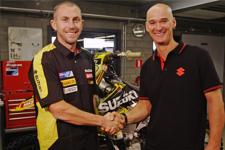 Stefan Everts (rechts) holte Ben Townley (links) aus Neuseeland in die WM und muss dieses Jahr ohne Hauptsponsor Rockstar klarkommen