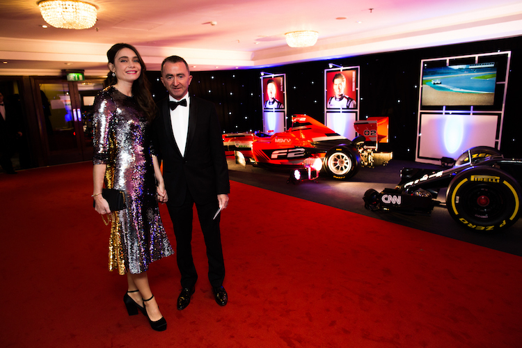 Paddy Lowe mit seiner Gattin Anna Danshina bei den Autosport Awards
