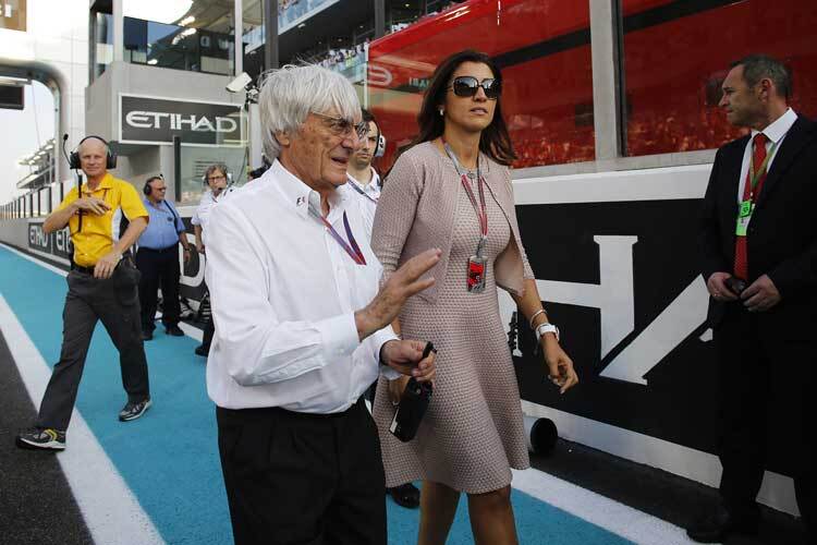 Bernie Ecclestone mit Ehefrau Fabiana Flosi