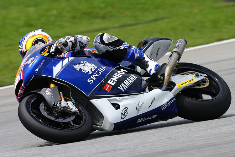 Wirdcard-Pilot Decha Kraisart in Sepang: Honda-Motor, aber Yamaha als Sponsor...