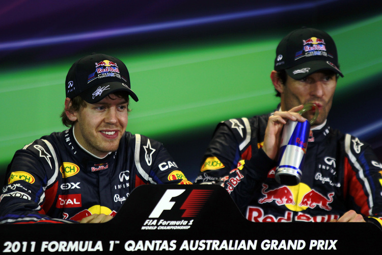 Sebastian Vettel und Mark Webber