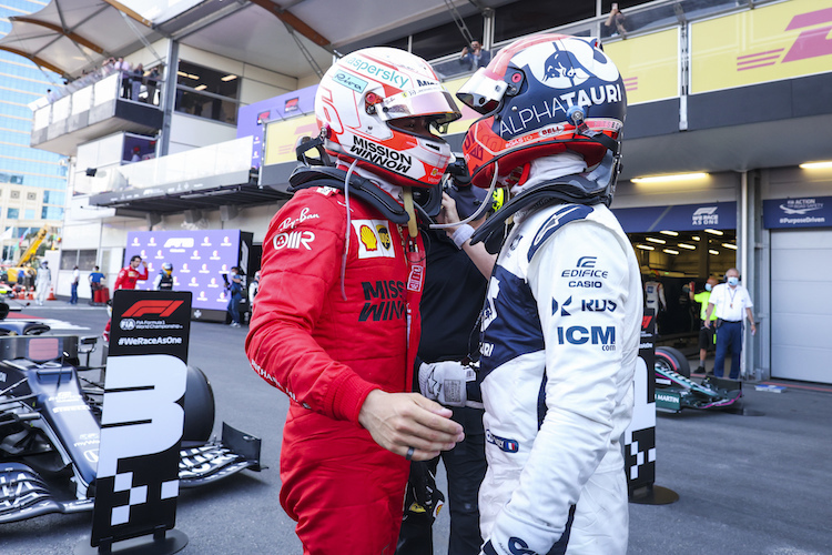 Charles Leclerc und Pierre Gasly