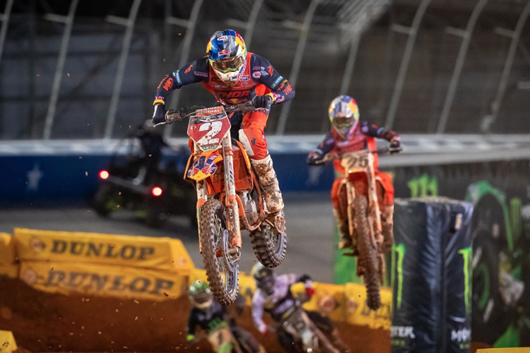 Cooper Webb im Finale Atlanta vor Marvin Musquin, Dean Wilson und Eli Tomac