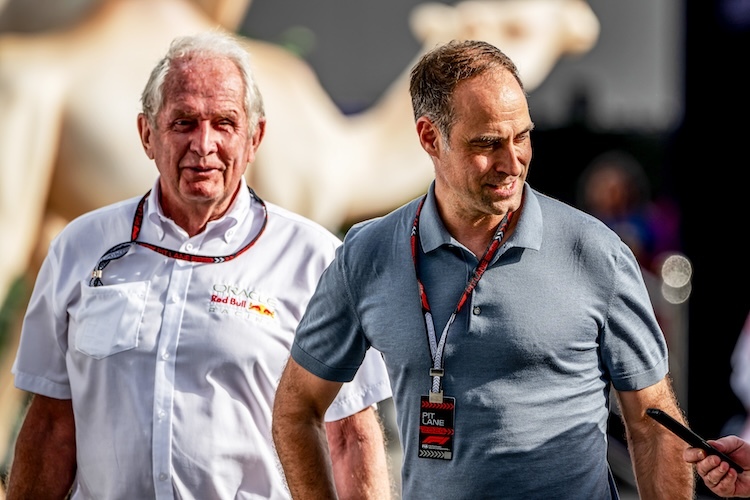  Red Bull-CEO Oliver Mintzlaff mit Red Bull-Motorsportberater Dr. Helmut Marko