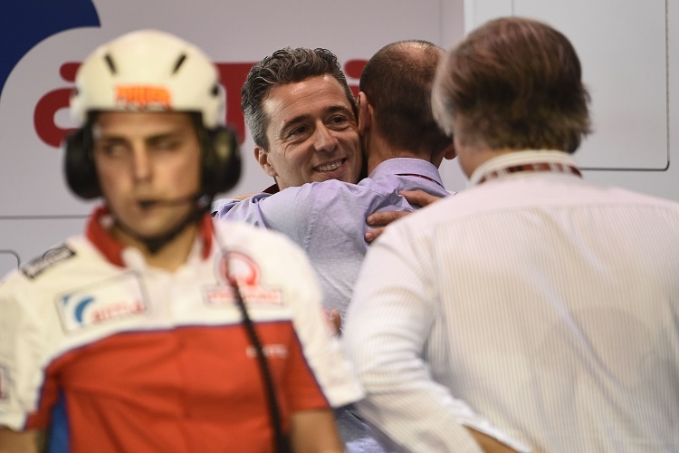 Francesco Guidotti in der Box von Ducati Pramac