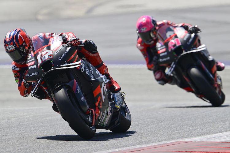 Maverick Viñales distanzierte Aprilia-Teamkollege Aleix Espargaró in Spielberg deutlich