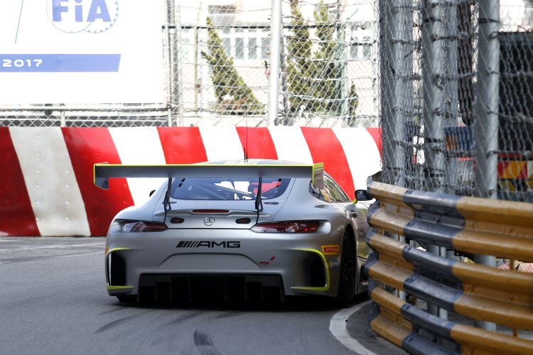 Der Mercedes-AMG GT3 von Edoardo Mortara in Macau