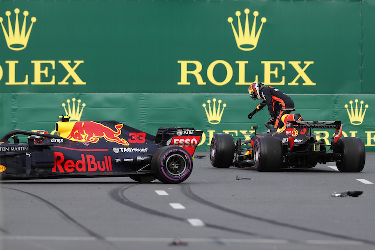 Max Verstappen und Daniel Ricciardo krachten im Baku-GP zusammen