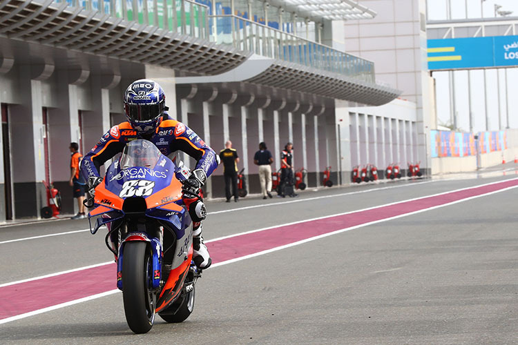 Red Bull-KTM-Tech3-Pilot Miguel Oliveira: Team in Doha, Fahrer nicht