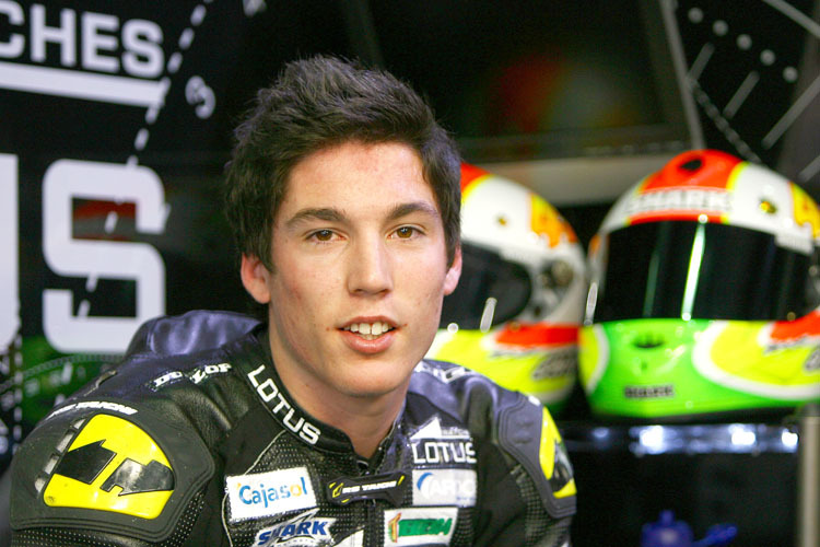 Aleix Espargaro 2008 im Lotus-Aprilia Design