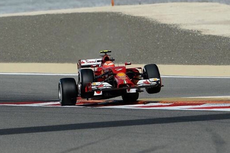 Kimi Räikkönen zeigte leider nur unfreiwillige Höhenflüge