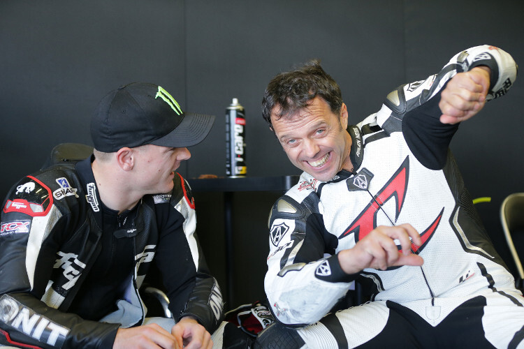 Noch immer mit Leidenschaft dabei: Capirossi bei Moto2-Testfahrten im November 2013 in Jerez