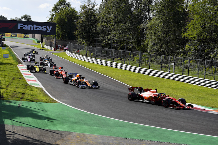 Sebastian Vettel ging im Qualifying von Monza die Zeit aus