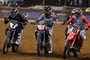 Justin Barcia am Start neben Aaron Plessinger (#7) und Justin Brayton (#10)