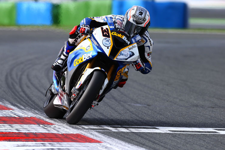 BMW-Pilot Marco Melandri in Magny-Cours