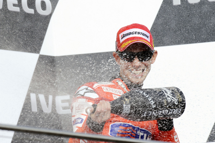 Casey Stoner beim Australien-Sieg 2010