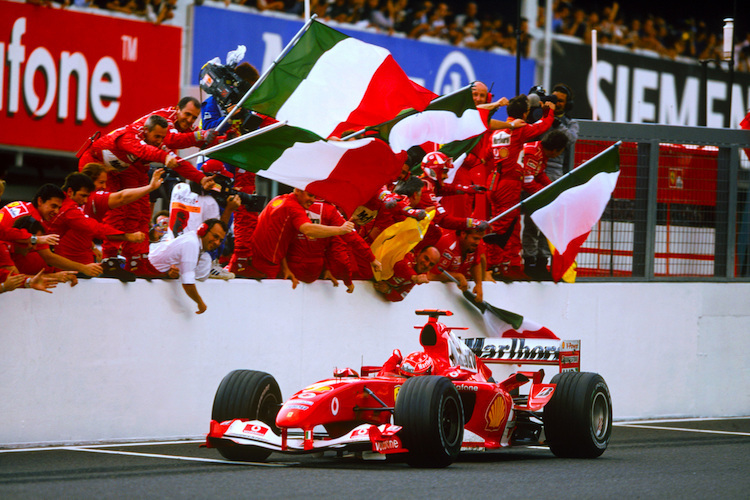 Michael Schumacher erzeugte in Deutschland und Italien Freudentaumel