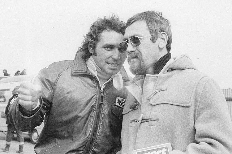 Mallory Park 1973: Yörn Pugmeister mit Jochen Mass