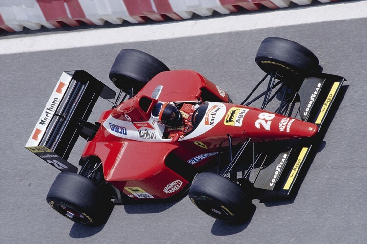 Gerhard Berger 1993 im Ferrari