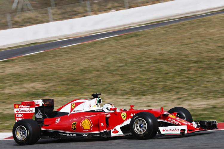 Sebastian Vettel ist im Ferrari bislang der schnellste Mann
