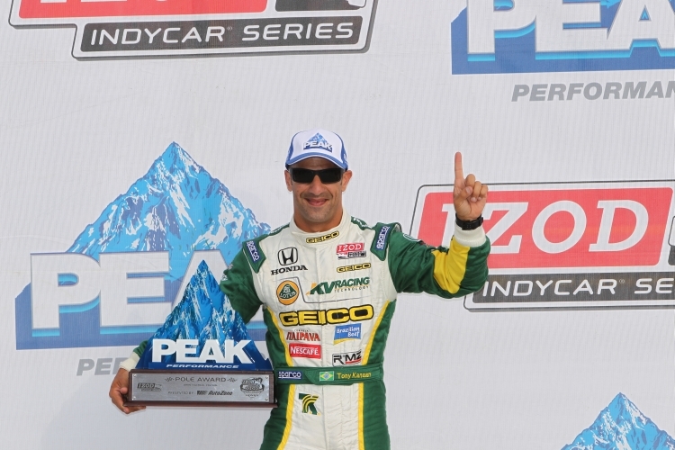 Tony Kanaan holte seine erste Pole Position seit 2008