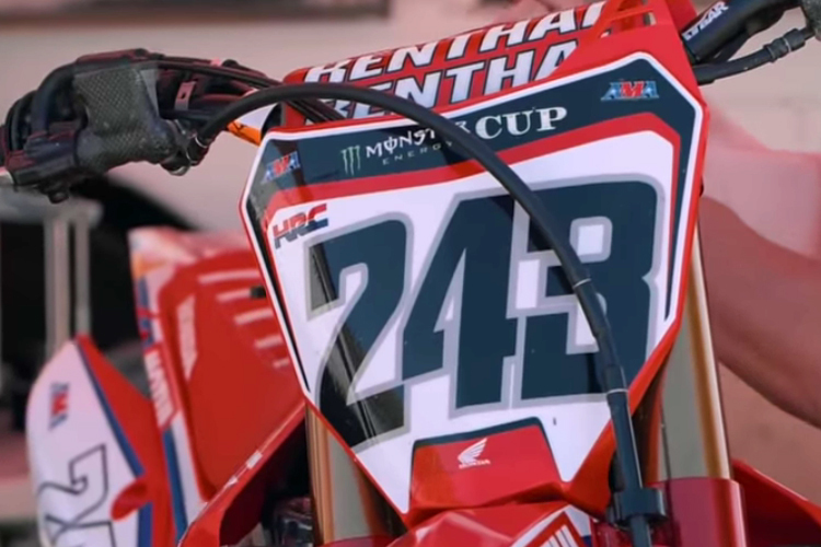 Tim Gajser startet auch in Las Vegas mit der Startnummer 243