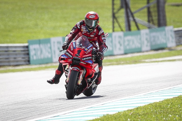 Auch im zweiten freien Training mit Bestzeit: Weltmeister Pecco Bagnaia