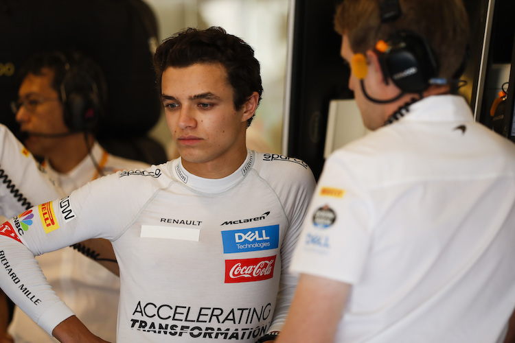 Lando Norris in Abu Dhabi 2019