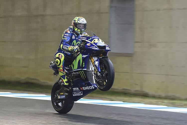 Valentino Rossi auf seiner Yamaha M1